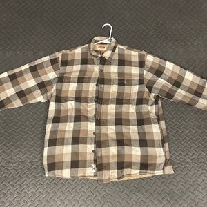 Wrangler Sherpa lined flannel long sleeve.